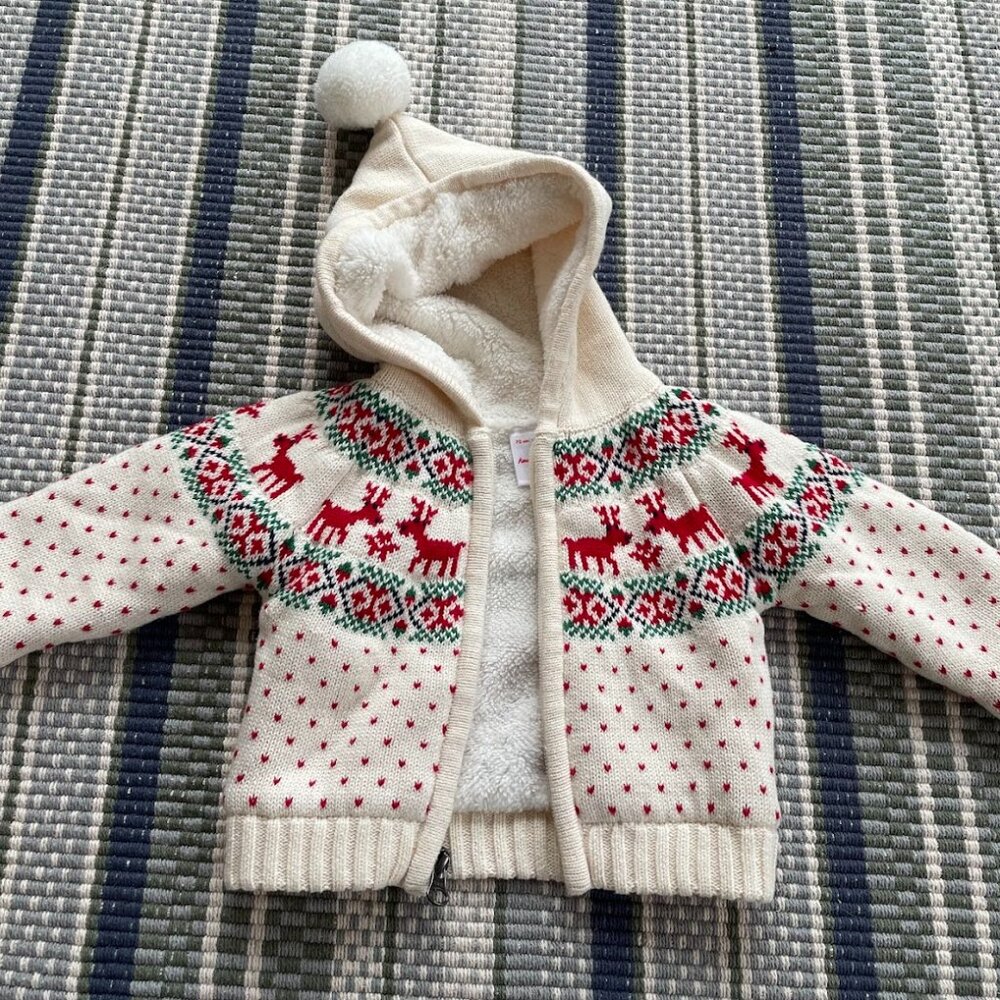 Hanna Andersson Baby Gnome Hoodie Sweater Jacket